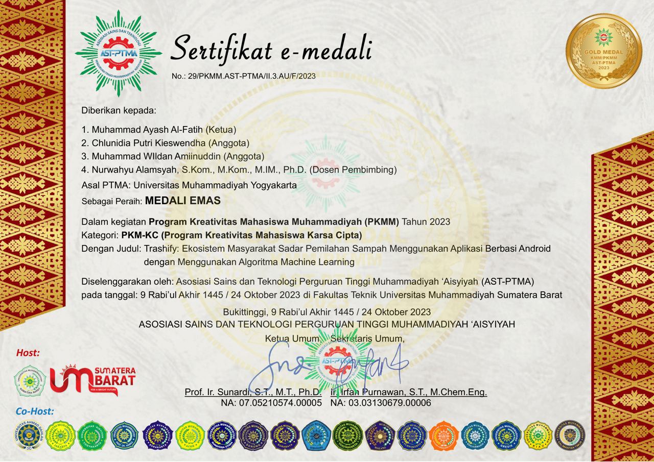 Equipe PKMM Certificate